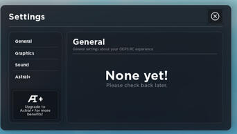 settings ui for unfinished game #1